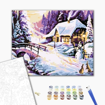 Картина по номерам Пейзажі - Избушка