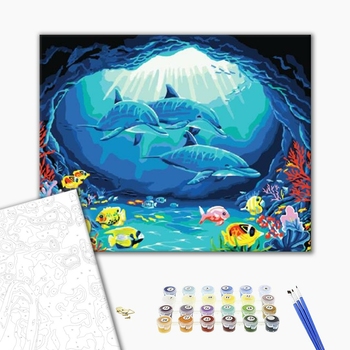 Картина по номерам Кораблі, автомобілі та літаки - Підводний світ