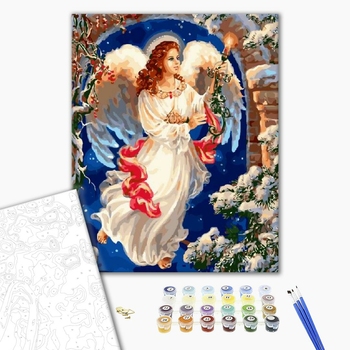 Картина по номерам Діти та ангели - Ангел охоронець