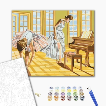 Картина по номерам Люди на картинах - Балерини на розминці