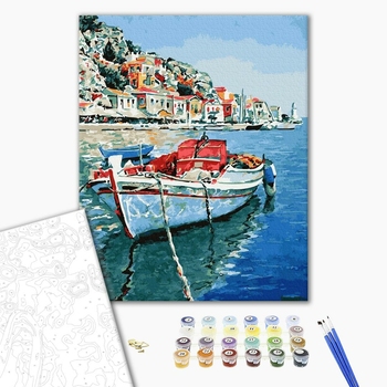 Картина по номерам Кораблі, автомобілі та літаки - Морський залив