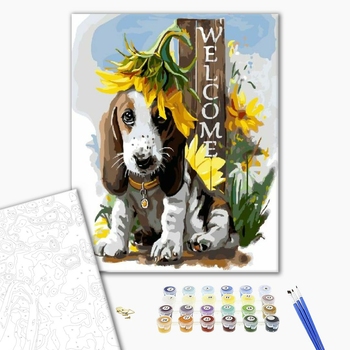 Картина по номерам Тварини, птахи та риби - Добро пожаловать