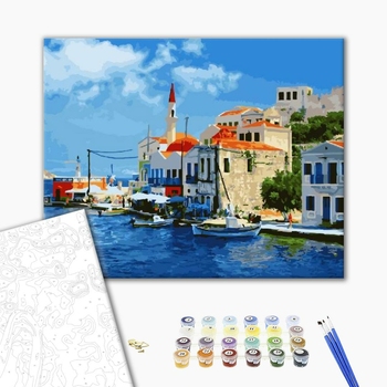 Картина по номерам Природа - Греция летом