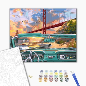 Картина по номерам Пейзажі - Мост Золотые ворота