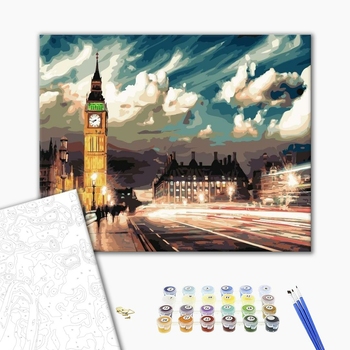 Картина по номерам Города - Сутінки над Лондоном