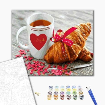 Картина по номерам Натюрморти - Сніданок з любов'ю