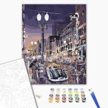 Картина по номерам Города - Вулиця великого міста