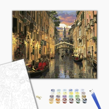 Картина по номерам Города - Нічна Венеція