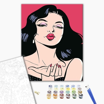 Картина по номерам Для початківців - Повітряний поцілунок