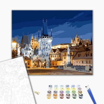 Картина по номерам Города - Нічна Прага