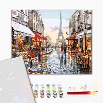 Картина по номерам Преміум картини - Париж після дощу