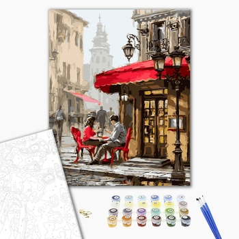 Картина по номерам Преміум картини - Лондонське кафе