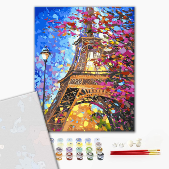 Картина по номерам Преміум картини - Парижский пейзаж