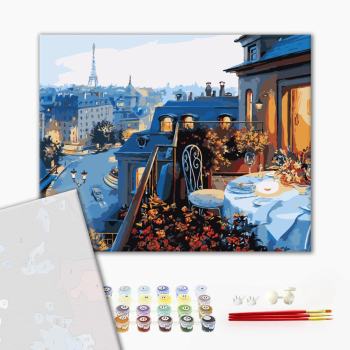 Картина по номерам Преміум картини - Краєвид на Париж
