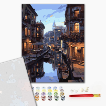 Картина по номерам Преміум картини - Ночная Венеция