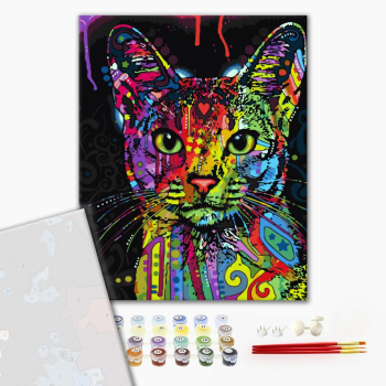 Картина по номерам Преміум картини - Абісинська кішка
