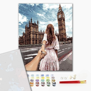 Картина по номерам Преміум картини - Следуй за мной Лондон