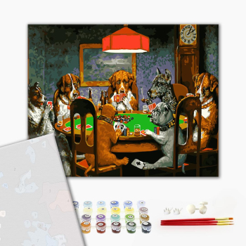 Картина по номерам Преміум картини - Гра в покер
