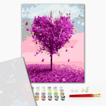 Картина по номерам Преміум картини - Дерево кохання