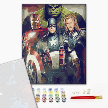 Картина по номерам Преміум картини - Супергерои