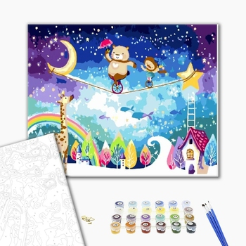 Картина по номерам Мультфільми, комікси, аніме - Плюшевый цирк