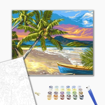 Картина по номерам Природа - Тропічний пляж