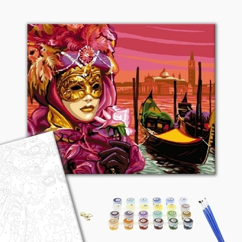 Картина по номерам Люди на картинах - Карнавал у Венеції