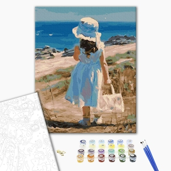 Картина по номерам Діти та ангели - Біля моря