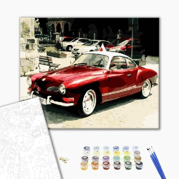 Картина по номерам Кораблі, автомобілі та літаки - Ретрокар