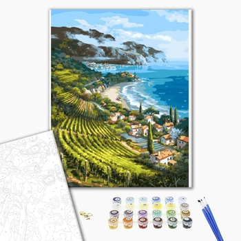 Картина по номерам Природа - Приморське поселення