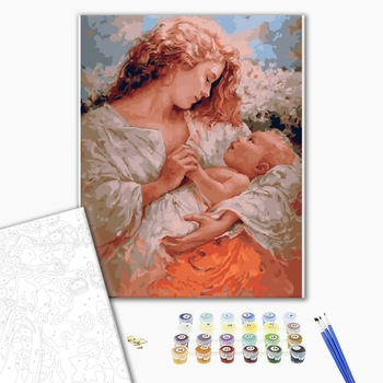 Картина по номерам Люди на картинах - Мама і дитина