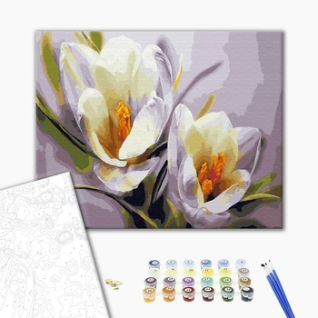 Картина по номерам Квіти - Крокуси