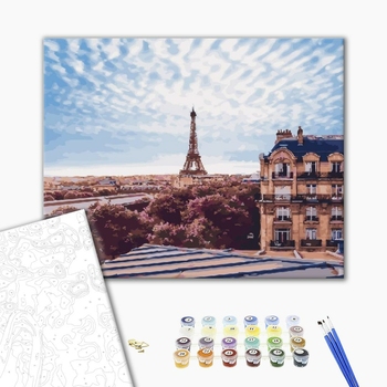 Картина по номерам Города - Небо Парижу