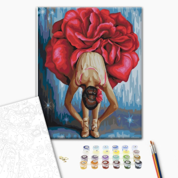 Картина по номерам Люди на картинах - Квіткова балерина