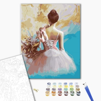 Картина по номерам Люди на картинах - Балерина з пуантами