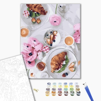 Картина по номерам Авторські колекції - Сніданок по-французьки