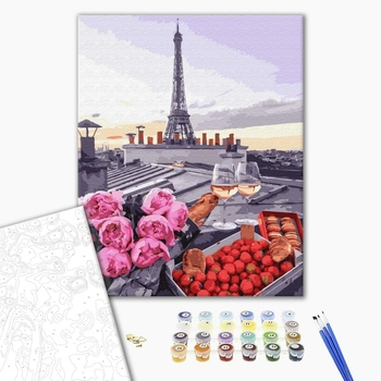 Картина по номерам Города - Романтика в Парижі