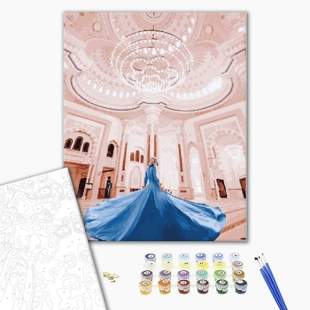 Картина по номерам Авторські колекції - Дівчина в мечеті Аль-Нур