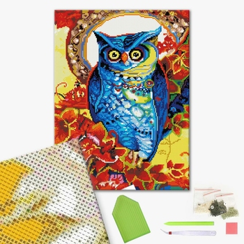 Алмазна мозаїка 40х50 - Совушка