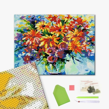 Алмазна мозаїка 40х50 - Летний букет