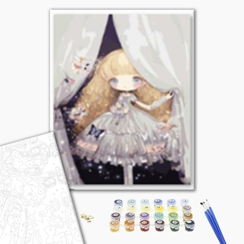 Картина по номерам Діти та ангели - Дівчинка з казки