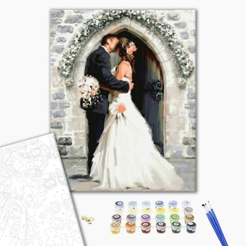 Картина по номерам Люди на картинах - Весільна пара