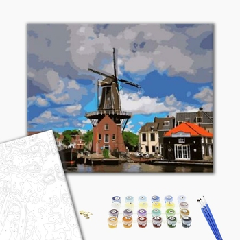 Картина по номерам Пейзажі - Ветряная мельница