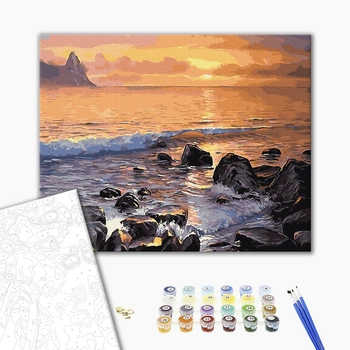 Картина по номерам Природа - Кам'янистий берег