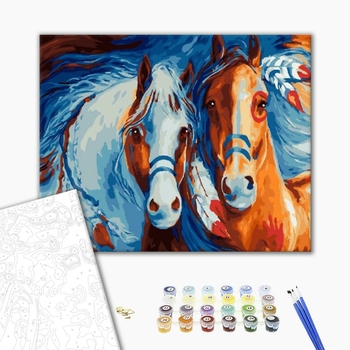 Картина по номерам Тварини, птахи та риби - Лошади Майя