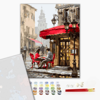 Картина по номерам Преміум картини - Лондонське кафе
