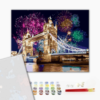 Картина по номерам Преміум картини - Салют над Лондоном
