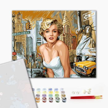 Картина по номерам Преміум картини - Монро в Нью Йорке