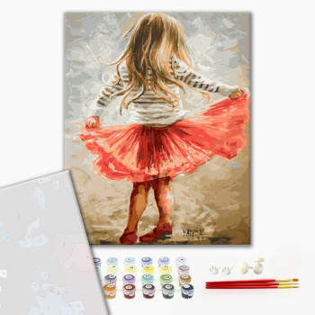 Картина по номерам Преміум картини - Маленька дівчинка