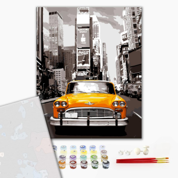 Картина по номерам Преміум картини - Нью-Йоркское такси